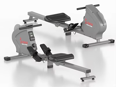 Linn Gray Rowing Machines With Ergonomic Seats And Sturdy Frames For Home Gym Workouts 3d model