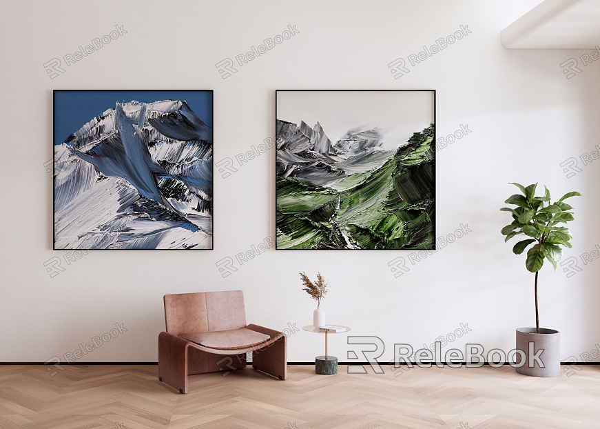 Modern Landscape Painting Decorative Painting Art Hanging Painting model