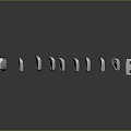 Multiple Golf Clubs Neatly Arranged With Golf Ball On Dark Reflective Background