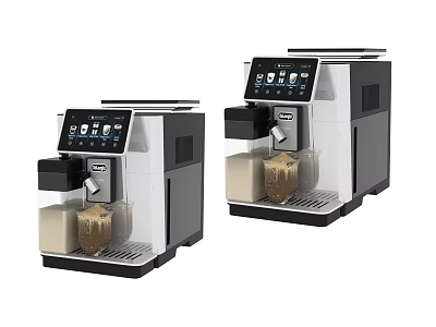 Smart Modern Daily Electrical Coffee Machines With Digital Display Brewing Coffee 3d model