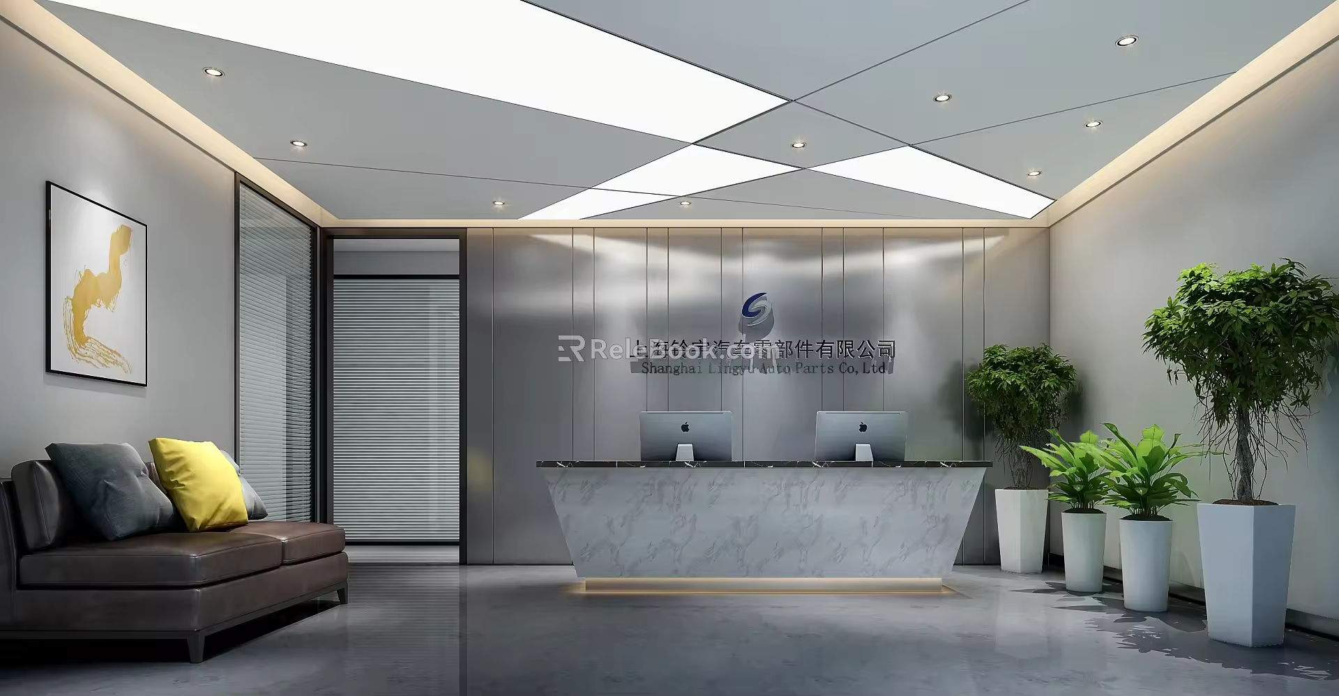 Front Desk 3d model