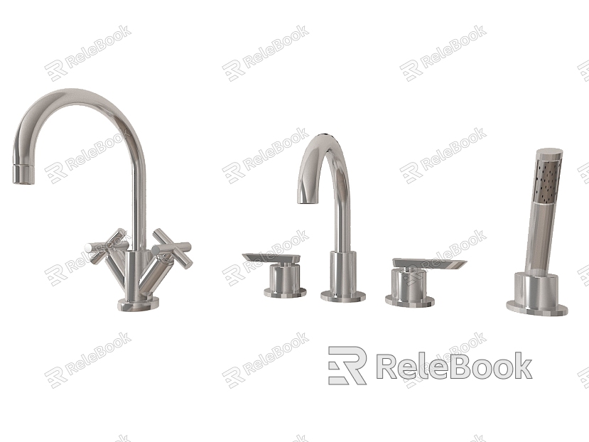 Tap combination metal bathroom small pieces model