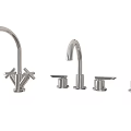 Different Styles Of Stainless Steel Faucets With Modern Design For Kitchen And Bathroom