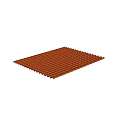 Red Rectangular Roof Tiles With Textured Surface And Durable Construction 3d model