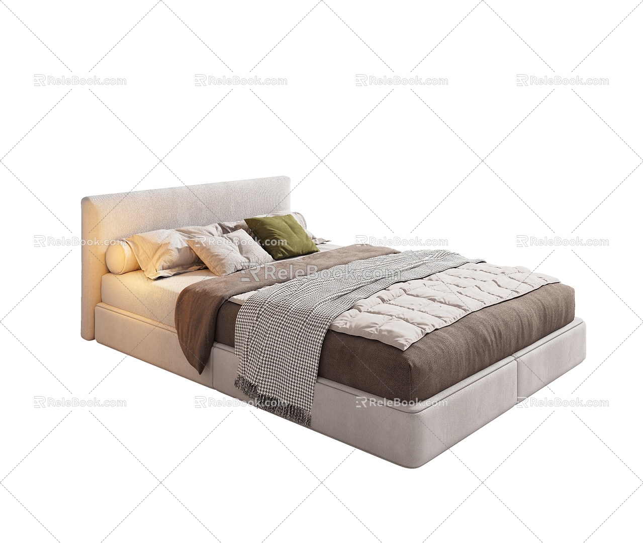 Modern Single Bed Fabric Single Bed Hotel Single Bed Homestay Single Bed Children's Single Bed Guest House Single Bed model