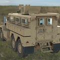 modern anti-mine anti-ambush vehicle mine-proof vehicle military 3d model