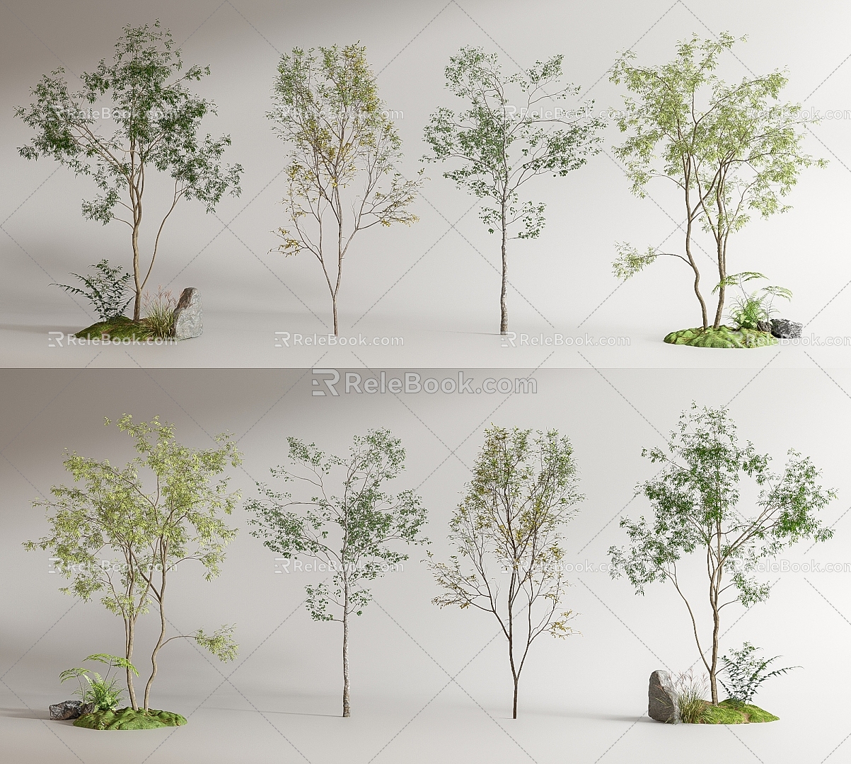 modern tree arbor landscape tree 3d model