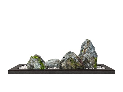 Landscape stone sketch 3d model