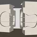 Modern Column Cream Column House Silent Beauty Salon Column Creative Column Bag Column Decorative Column Display Column 3d model