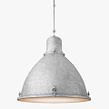 Industrial Metal Dome Pendant Light With Hanging Chain Modern Design