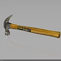 Premium Claw Hammer Hardware Tool With Wooden Handle Metal Head And Label