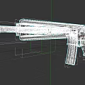 Modern Tactical Rifle With Green And Black Design And Modular Features