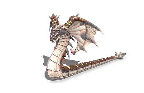 Monster monster dragon game character 3d model