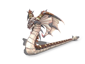 Monster monster dragon game character 3d model