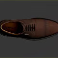 Brown Leather Dress Shoes with Black Laces Orange Lining and Dark Sole