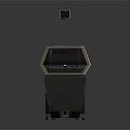 Projection Monitoring Device With Surveillance Camera And Wooden Panel Design