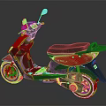 Red Electric Scooter With Black Seat Red Wheels E GO Logo And Modern Design