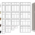 Various Window Frame Styles With Multiple Colors And Installation Example 3d model