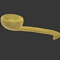 Handcrafted Wooden Spoon Decorative Ornament Set With Natural Texture And Vintage Style