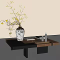 Middle Ancient Square Coffee Table 3d model