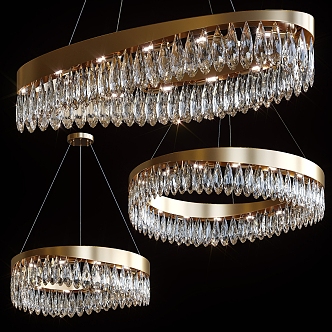 Crystal Chandelier Glass Chandelier Lobby Chandelier Hotel Chandelier 3d model