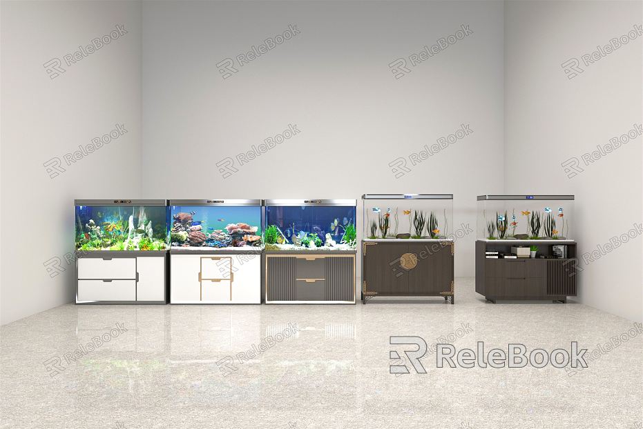 New Chinese Fish Tank Fish Tank Combination Traffic Light Fish Integrated Fish Tank Glass Fish Tank Under Filter Fish Tank model