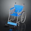 Premium Blue Medical Wheelchair with Lightweight Frame and Ergonomic Comfortable Seat