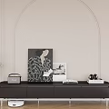 Sleek Dark Brown TV Stand With Slim Metal Legs For Cozy Minimalist Living Room Decor