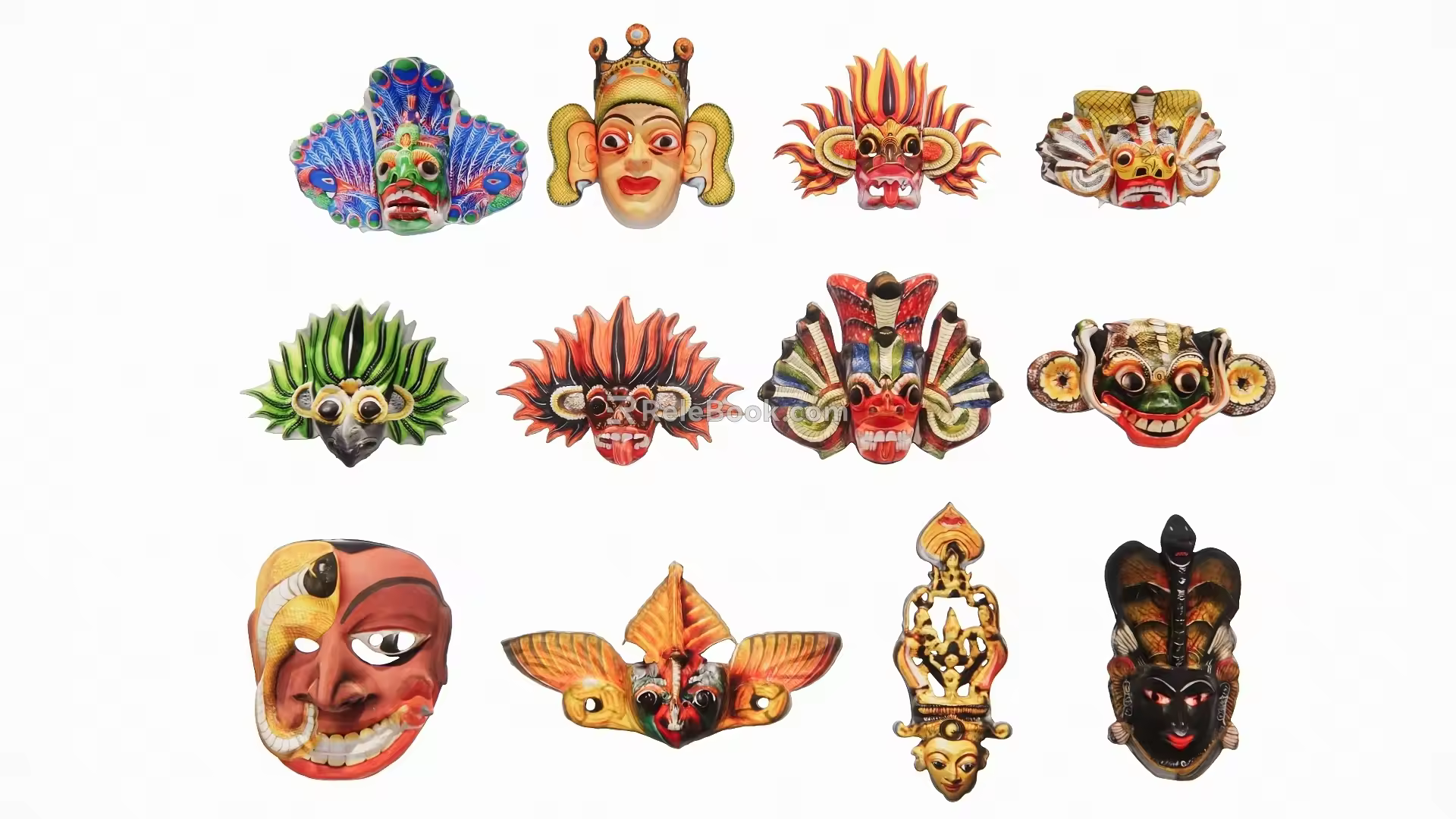Traditional Masks 3d model