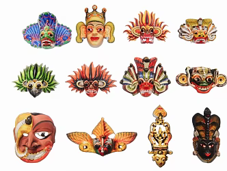 Traditional Masks 3d model