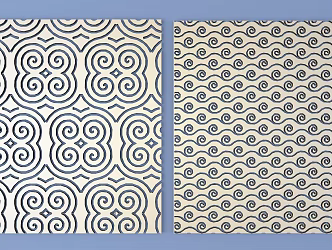 Metal Carved Traditional Pattern Carved Pattern 3d model