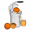 Electric Kitchen Juicer for Fresh Orange Juice with Whole Sliced Oranges