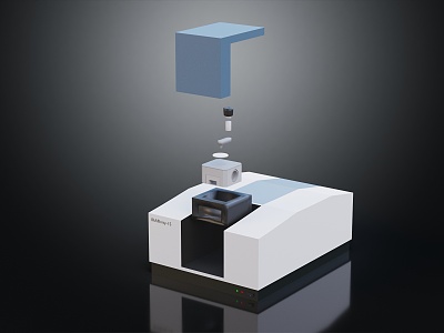 modern infrared spectrometer electronic equipment electronic products 3d model