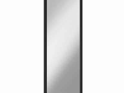 Tall Rectangular Mirror With Black Frame For Modern Home Interior 3d model