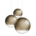 Modern Spherical Glass Pendant Lights in White and Gold Hanging Decor Design