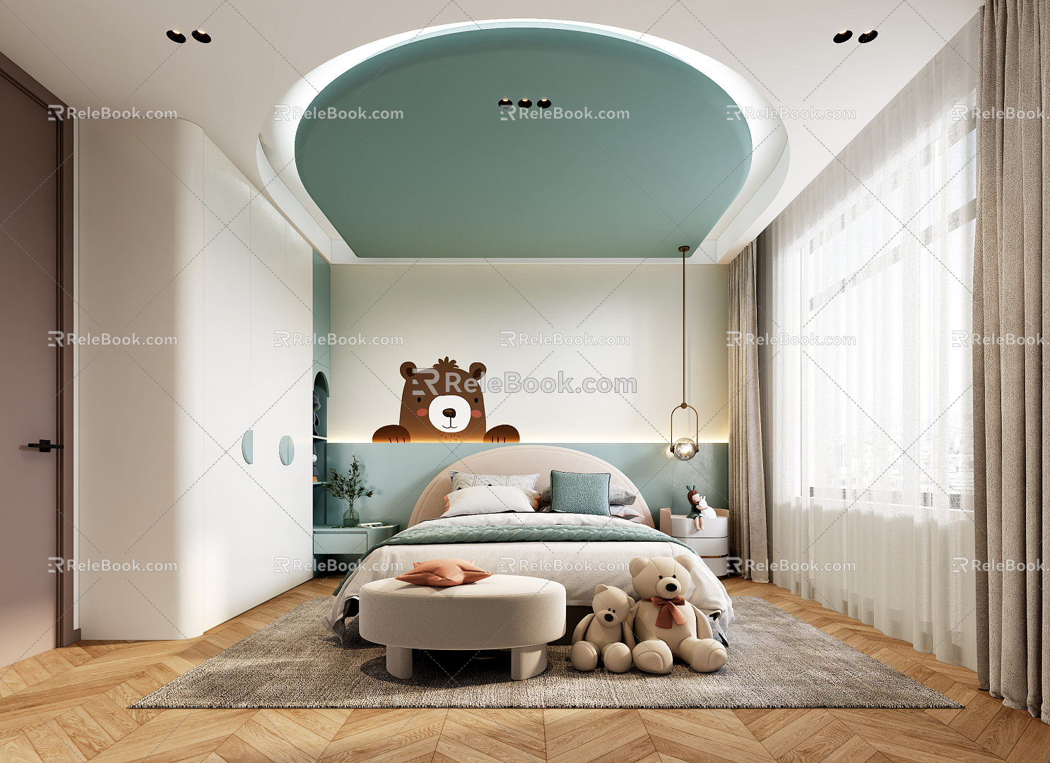 Modern Children's Room 3d model