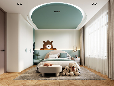 Modern Children's Room 3d model