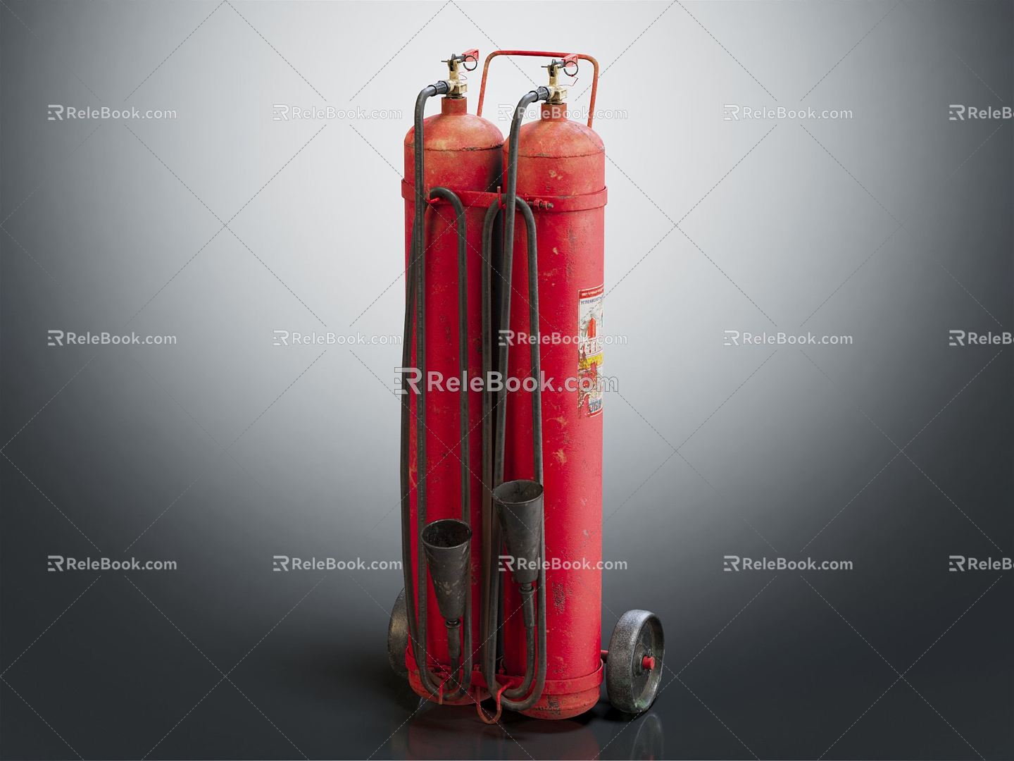 Modern fire extinguisher fire appliance 3d model