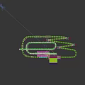 Thrilling Roller Coaster Amusement Park Ride With Steel Track And Elevated Supports