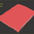 3D Green Mountainous Terrain Model With Detailed Topographic Features And Landforms