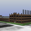 Historic Multi Story Red Brick Building With Arched Windows And Grey Roof