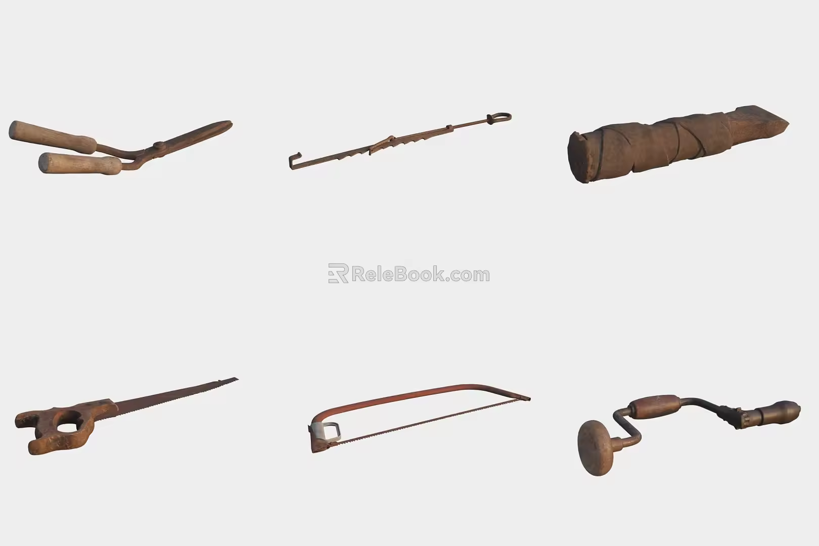 Auto repair tool hardware chisel saw scissors 3d model
