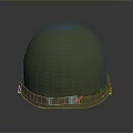 Military Green Helmet With Adjustable Strap Buckle And Durable Protection Design