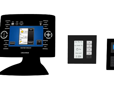 Smart Digital Doorbell With Screen Control Buttons And Digital 3d model