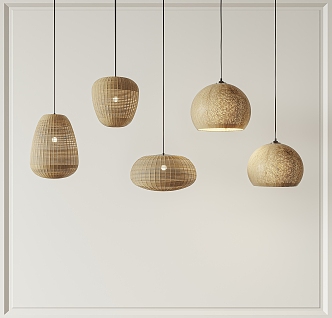 Pendant lamp combination 3d model