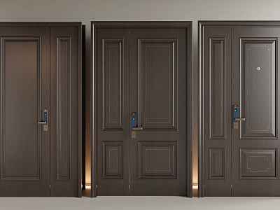 American security door entry door 3d model