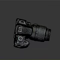 Black Nikon DSLR Camera With Detachable Lens And Professional Digital Design