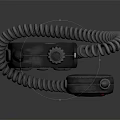 Vintage Doorbell Device With Antenna Display Screen Buttons And Coiled Cord