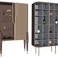 Elegant Modern Sideboard With Glass Doors Metal Legs And Storage Shelves