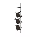 Black Metal Display Shelving Unit With Multiple Tiered Shelves For Modern Storage